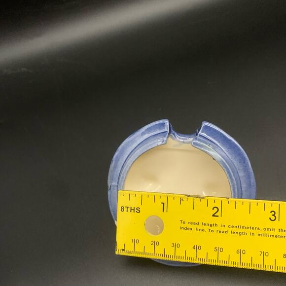 1970’s Sittre Ceramic Blue Jean Denim Lid Vintage (Replacement for Sugar bowl) - Picture 7 of 7